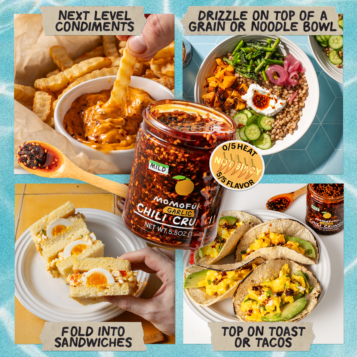 Mild Garlic Chili Crunch 4-Pack - Weekend Pair