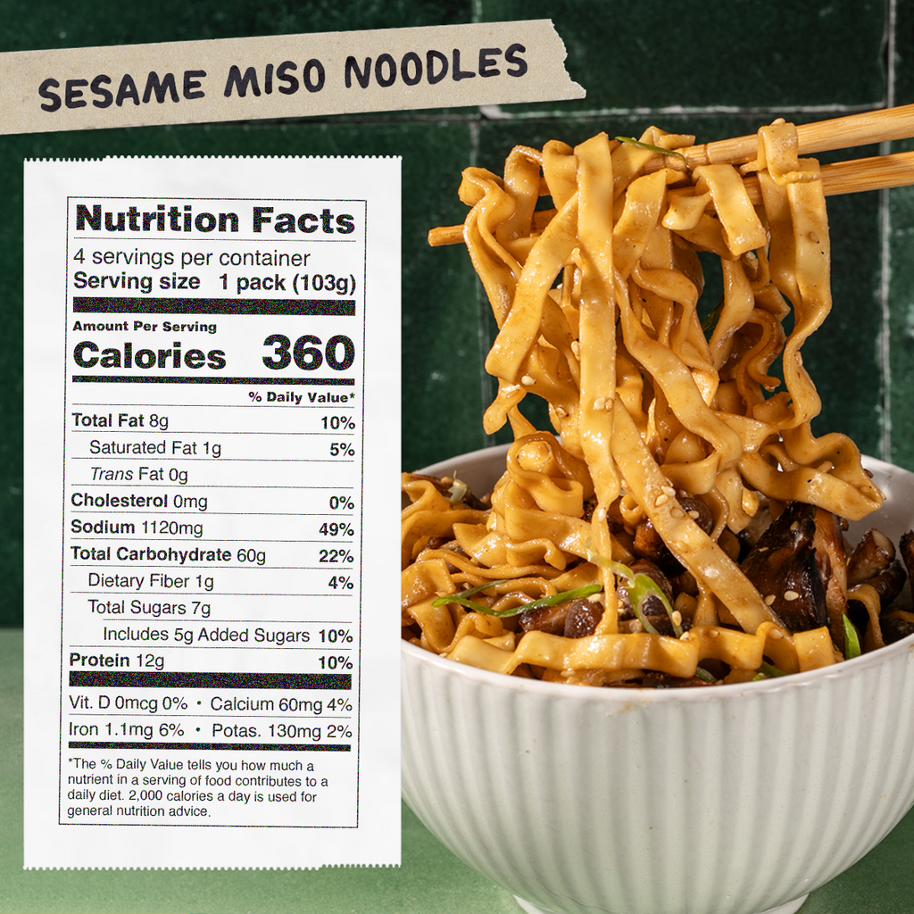 Sesame Miso Noodles | 4 Packs - Premium Choice