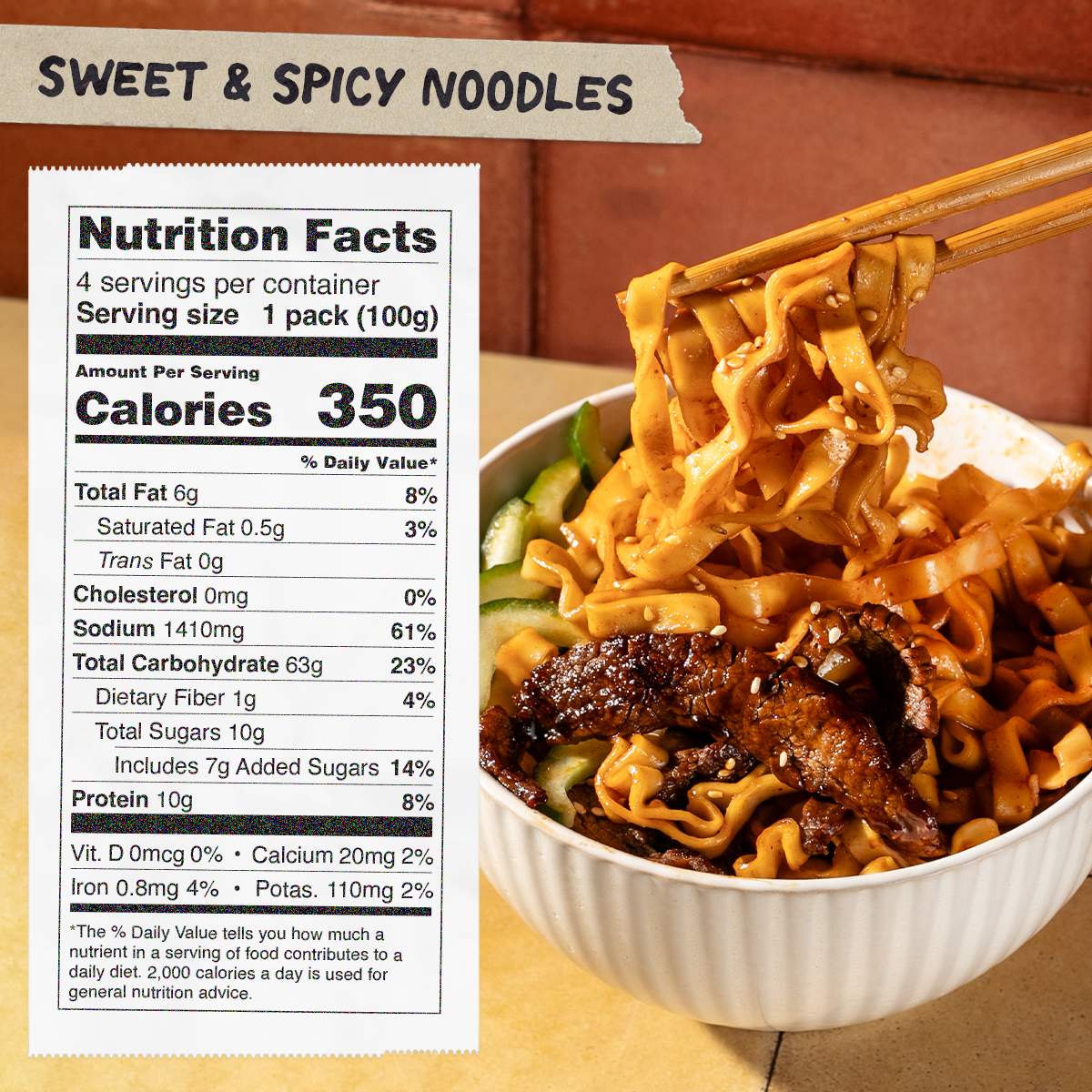Sweet & Spicy Noodles | 24 Packs - Clean Style