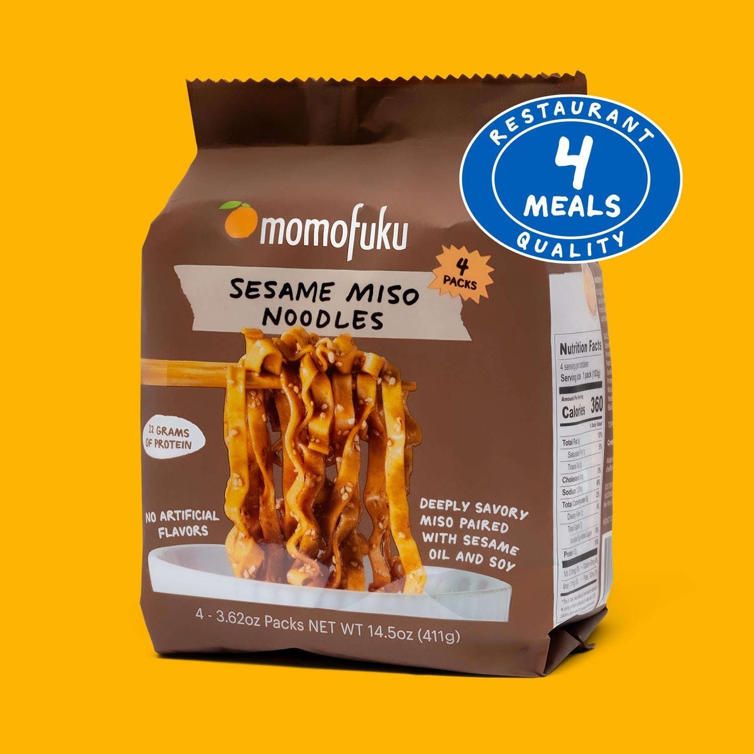 Sesame Miso Noodles | 4 Packs - Premium Choice